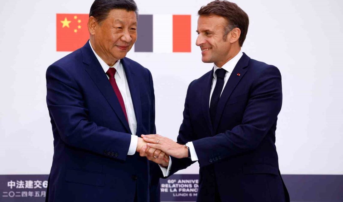 Çin Devlet Başkanı Xi Jinping, Fransa Cumhurbaşkanı Emmanuel Macron ile