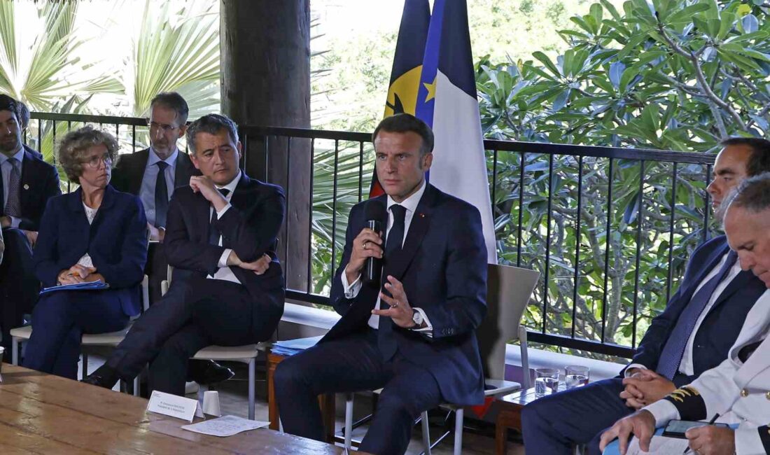FRANSA CUMHURBAŞKANI MACRON, YENİ KALEDONYA’DA