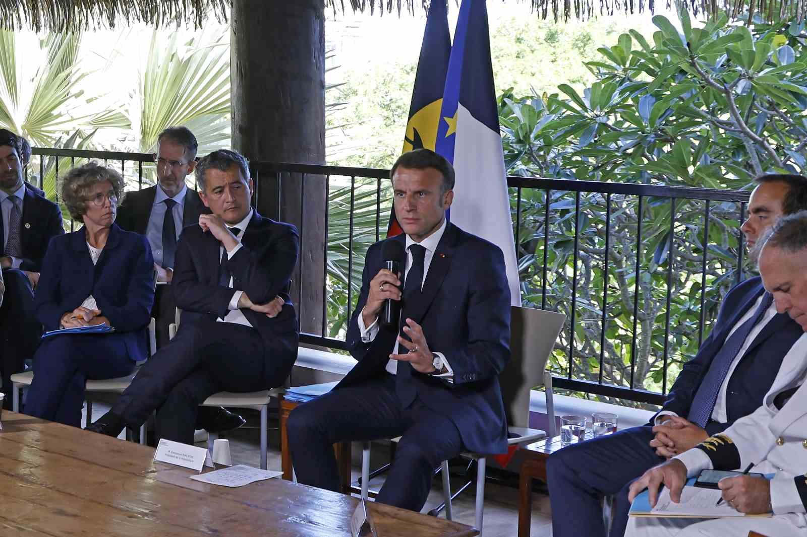 FRANSA CUMHURBAŞKANI MACRON, YENİ KALEDONYA’DA