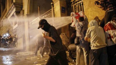 Gürcistan’da “Yabancı Etkinin Şeffaflığı” yasa tasarısına karşı protestolar devam ederken,
