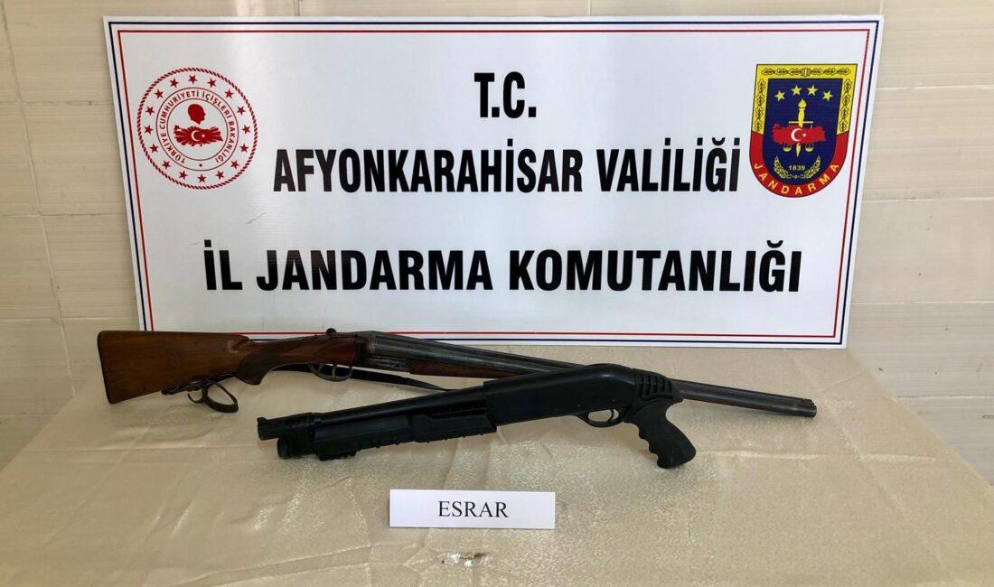 Afyonkarahisar İl Jandarma Komutanlığınca, çalışmalar neticesinde; İscehisar ilçesi, Çalışlar köyünde