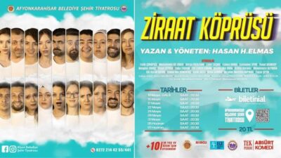 Afyonkarahisar Belediyesi Şehir Tiyatrosu cuma gecesi muhteşem bir galayla Ziraat