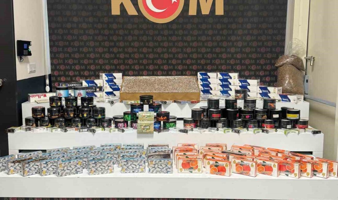 AFYONKARAHİSAR’DA TÜTÜN ÜRÜNLERİ SATAN BİR İŞ YERİNE POLİS TARAFINDAN YAPILAN