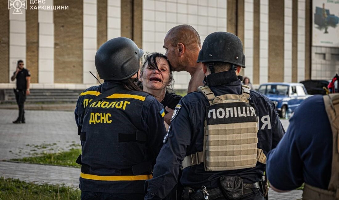 Rus güçlerinin Ukrayna’nın Harkov kentinde inşaat malzemeleri satan bir markete