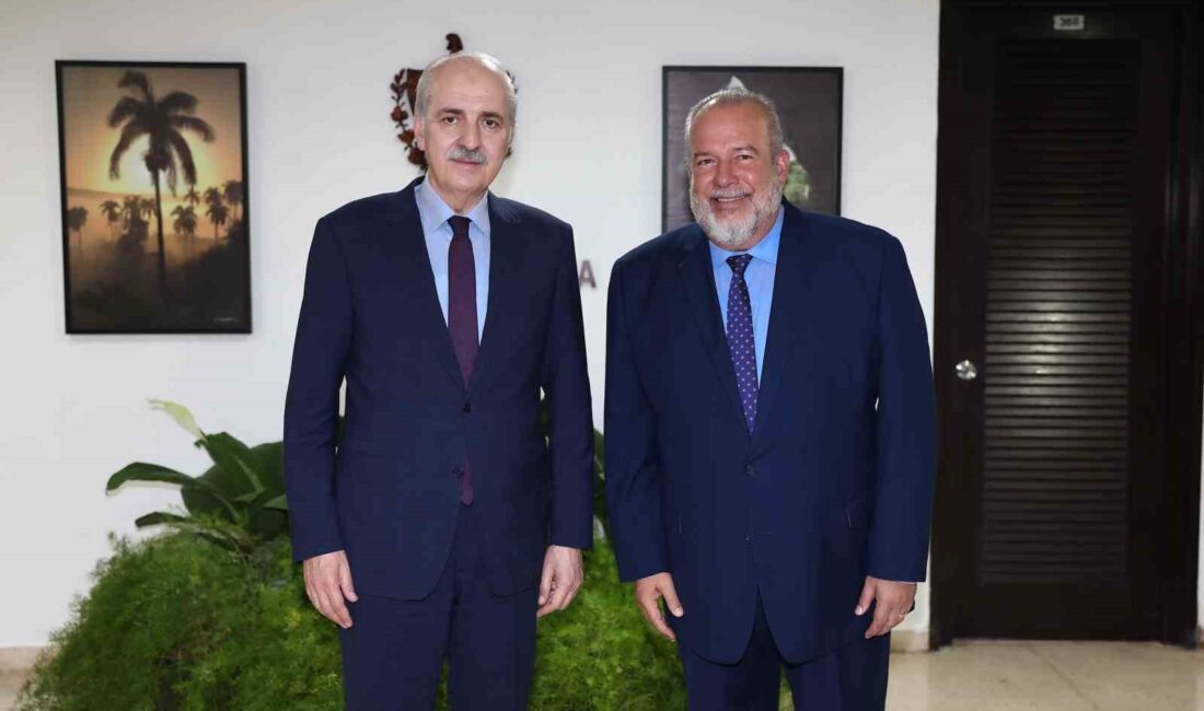 TBMM BAŞKANI KURTULMUŞ KÜBA BAŞBAKANI CRUZ İLE BİR ARAYA GELDİ