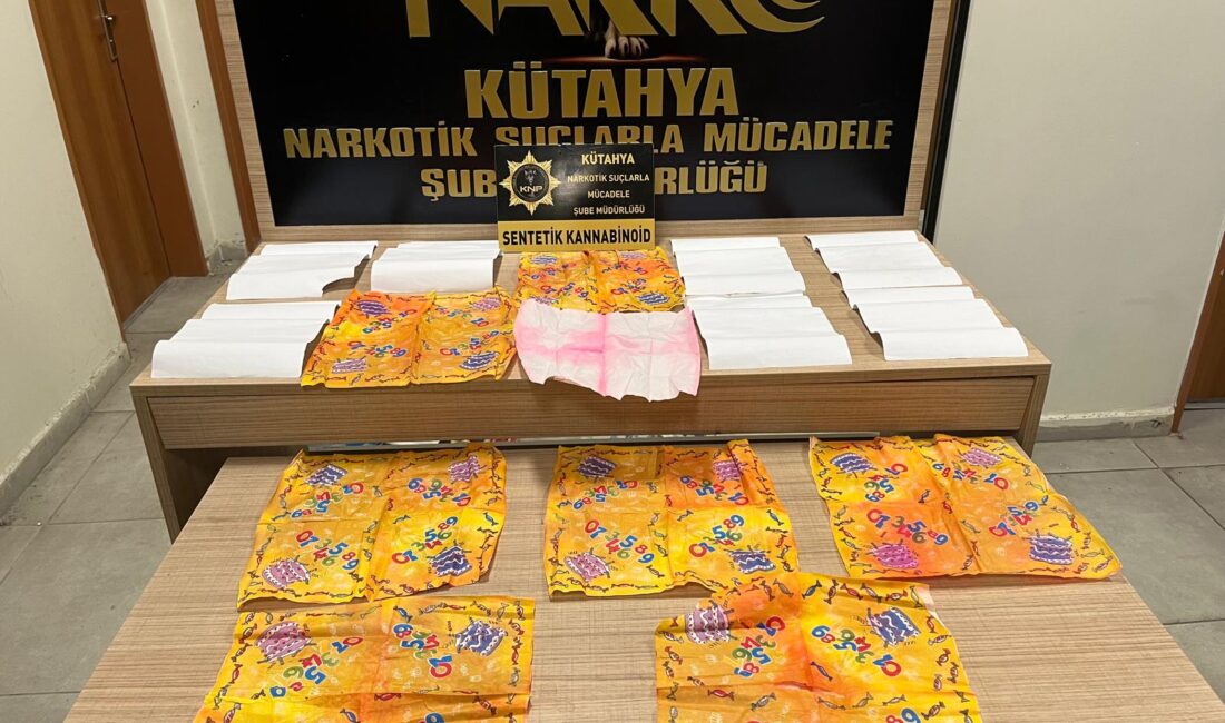 Kütahya İl Emniyet Müdürlüğü Narkotik Suçlarla Mücadele Şube Müdürlüğü tarafından
