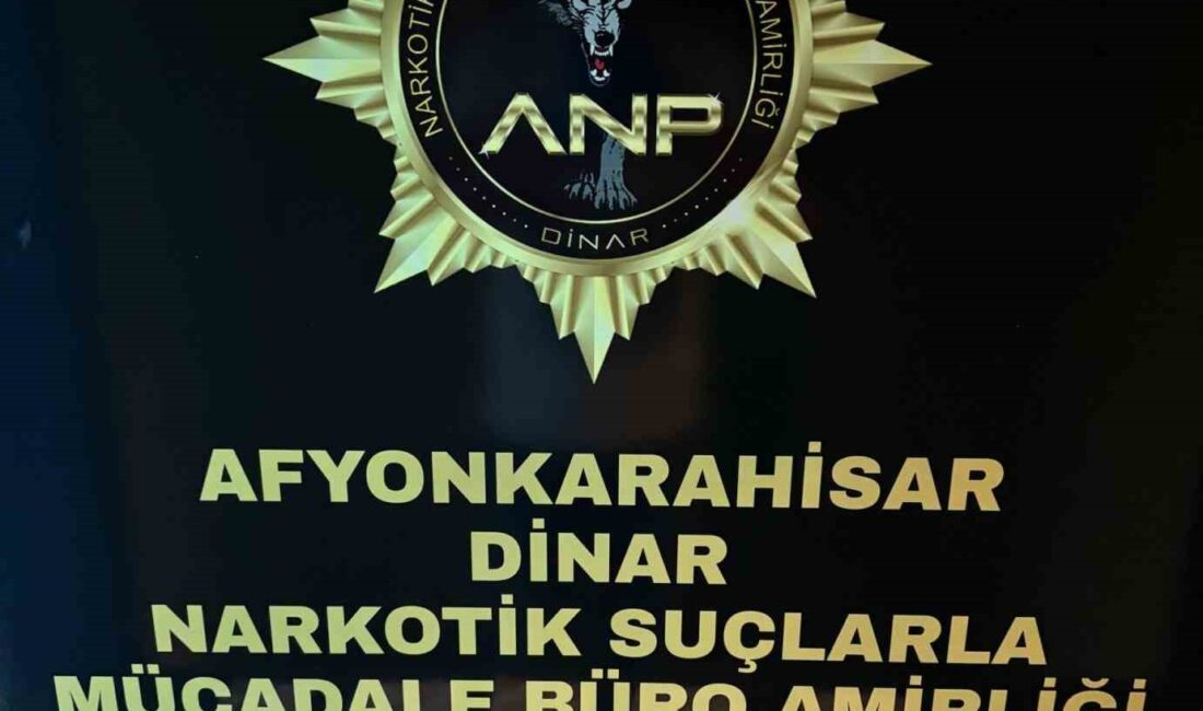 Afyonkarahisar’ın Dinar ilçesinde polis tarafından üstlerinde 5 adet peçeteye emdirilmiş