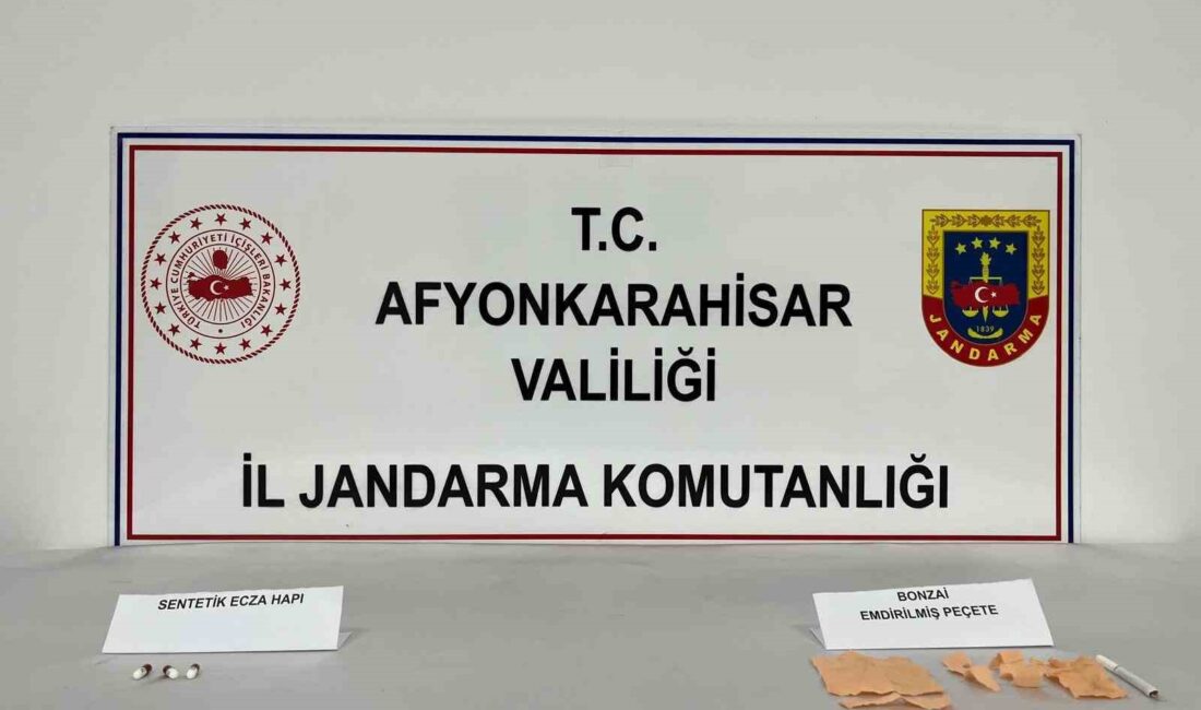 Afyonkarahisar’da 5 şahıs araç içerisinde uyuşturucu kullanırken jandarma tarafından yakalandı.
