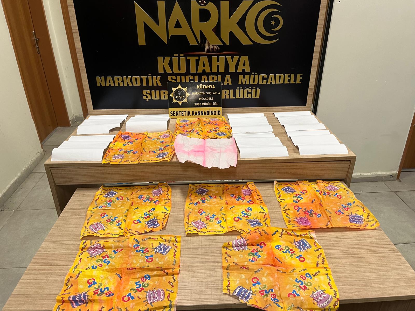 Kütahya İl Emniyet Müdürlüğü Narkotik Suçlarla Mücadele Şube Müdürlüğü tarafından