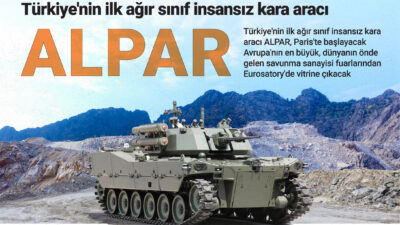 Türkiye’nin ilk ağır sınıf insansız kara aracı ALPAR, Paris’te başlayacak