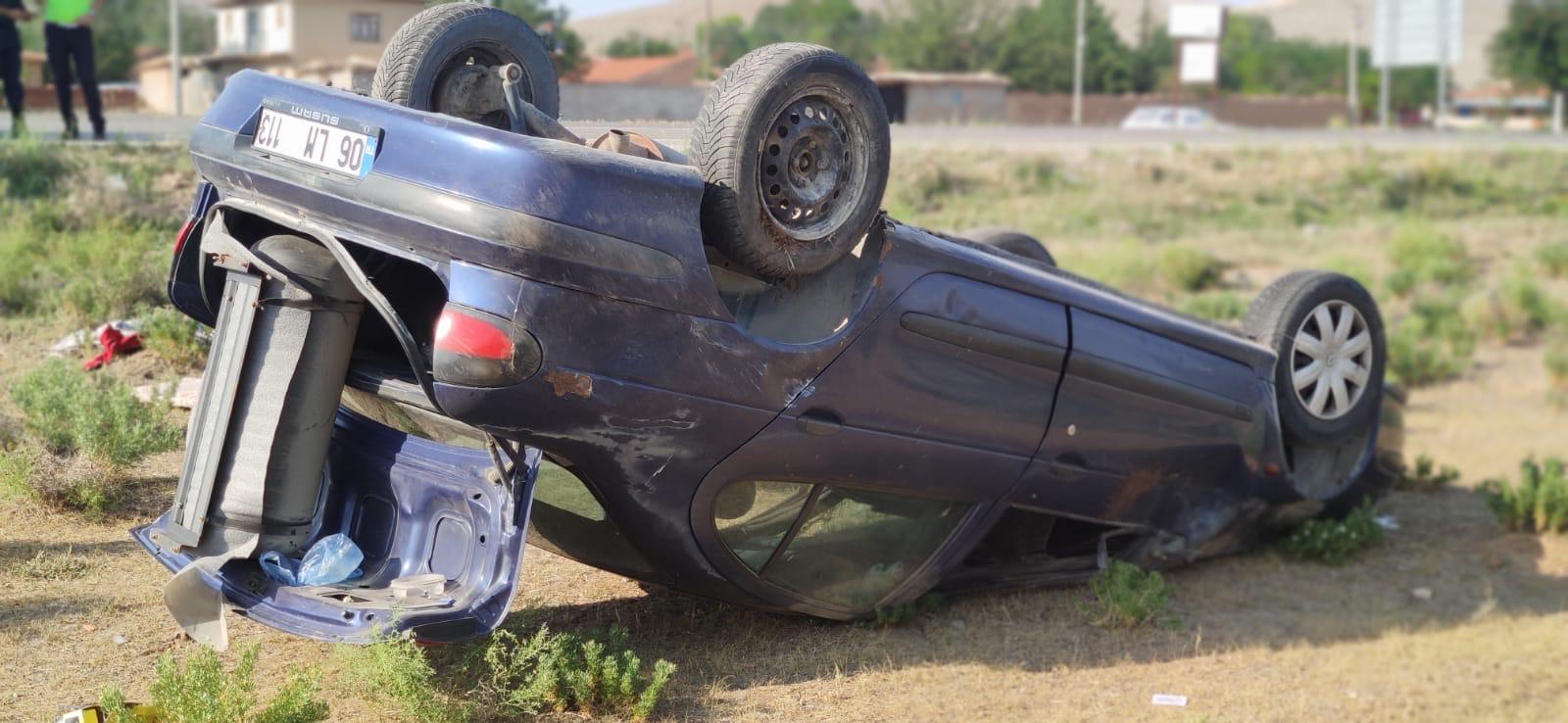 Afyonkarahisar’da otomobilin devrilmesi sonucu sürücü hayatını kaybetti. E.T. (44) idaresindeki
