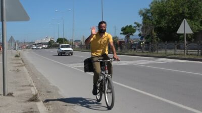 Bisiklet gezgini Ömer Töremen 7 yılda 126 bin kilometre yol