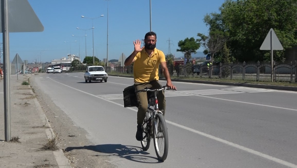 Bisiklet gezgini Ömer Töremen 7 yılda 126 bin kilometre yol