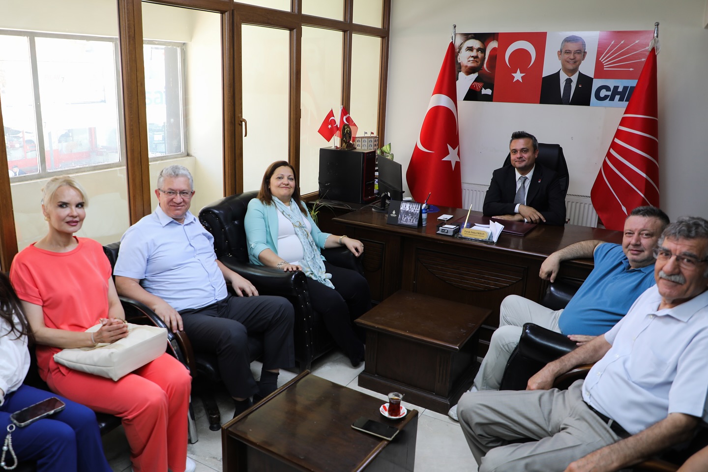 Cumhuriyet Halk Partililer, İl başkanlığında düzenlenen bayramlaşma programında bir araya