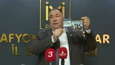 İYİ Parti İl Başkanı Muhammet Mısırlıoğlu, Afyonkarahisar’da sığınmacıların kullandığı bir