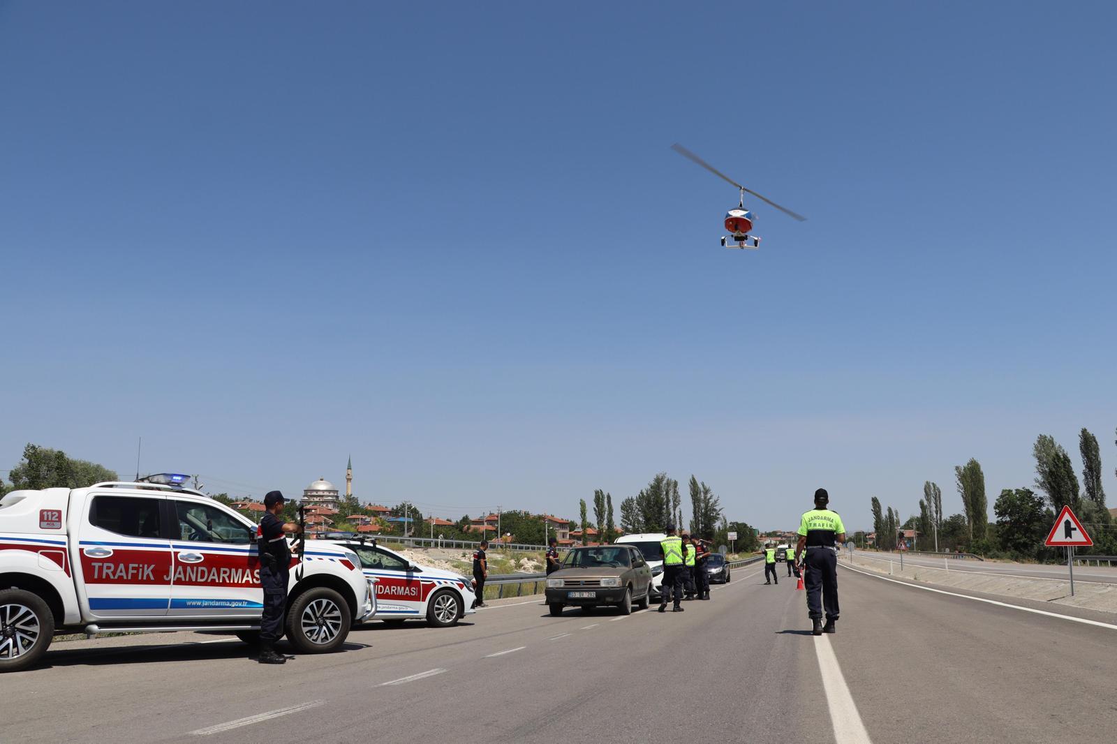 Afyonkarahisar İl Jandarma Komutanlığı sorumluluk bölgesinde, Kurban Bayramı Trafik Tedbirleri