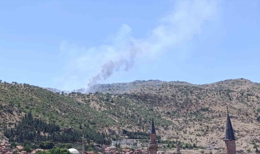   Afyonkarahisar’da Hıdırlık Tepesi’nde çıkan yangına itfaiye ekiplerinin müdahalesi sürüyor.