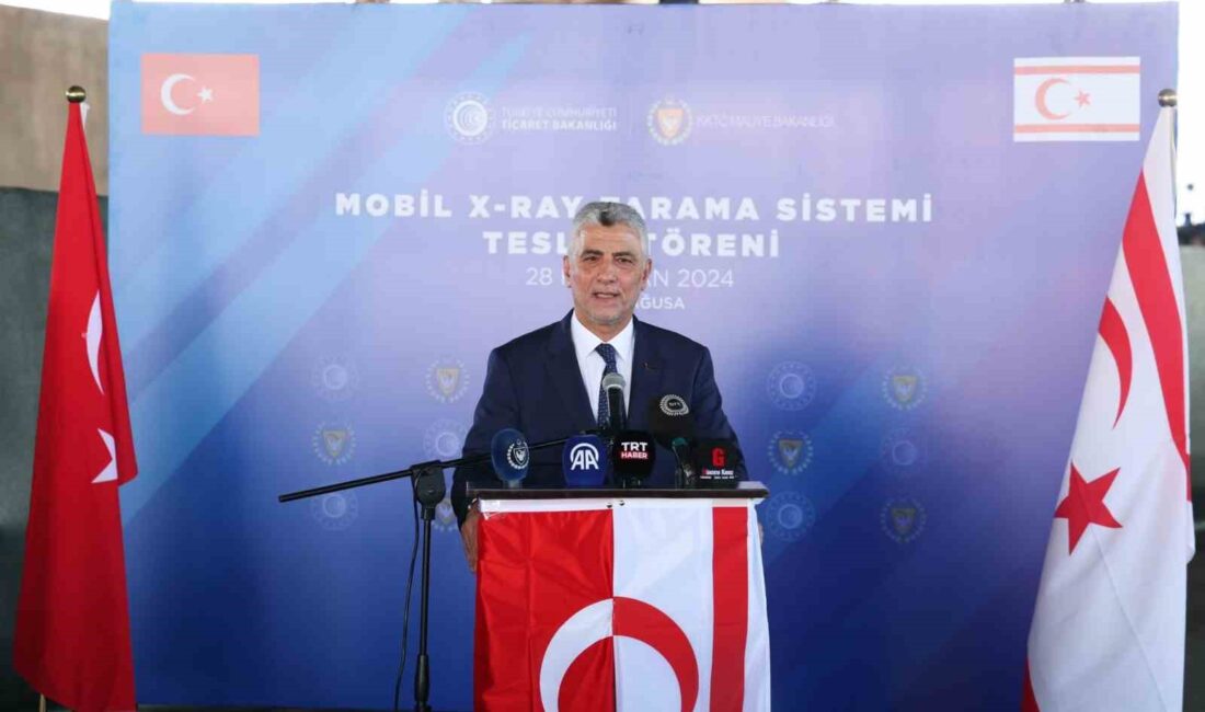 Ticaret Bakanı Ömer Bolat, KKTC’de Mobil X-RAY Tarama Sistemi teslim
