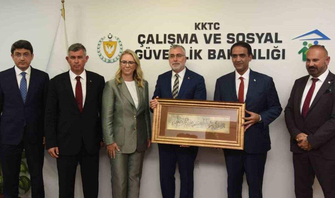 Çalışma ve Sosyal Güvenlik Bakanı Vedat Işıkhan, Kuzey Kıbrıs Türk