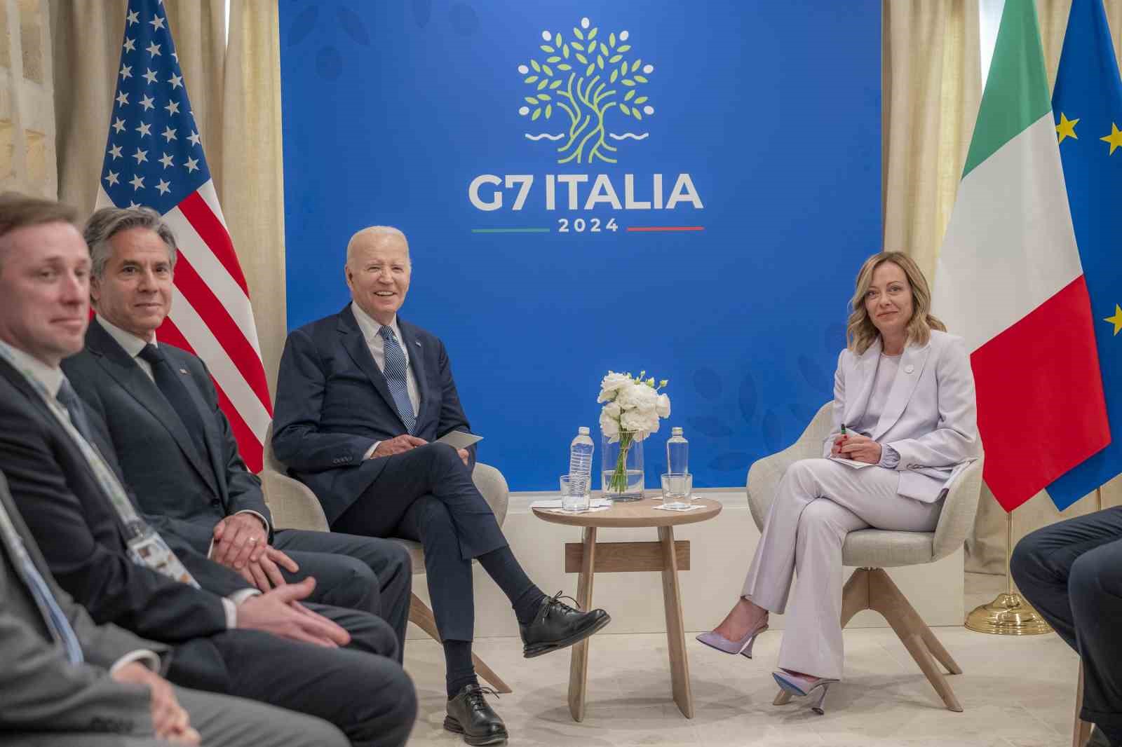 ABD Başkanı Joe Biden, G7 Zirvesi’ne katılmak üzere geldiği Puglia’da