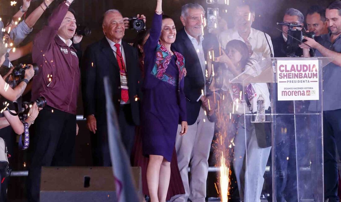 Meksika’da yapılan devlet başkanlığı seçimlerinin resmi olmayan sonuçlarına göre Claudia