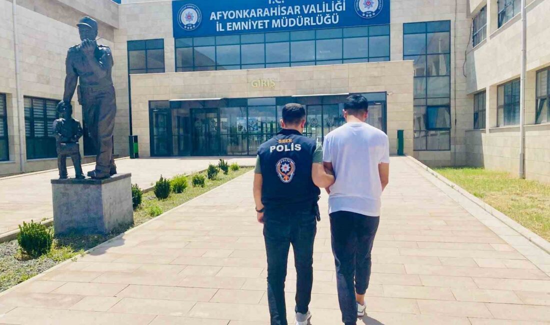 Afyonkarahisar’da bilişim suçlarını kullanarak dolandırıcılık yaptığı iddia edilen ve hapis