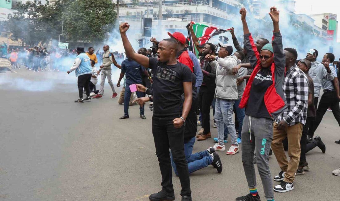 KENYA'DA HÜKÜMETİN VERGİ YASASINA KARŞI ÜLKE GENELİNDE DÜN GERÇEKLEŞTİRİLEN PROTESTOLARDA