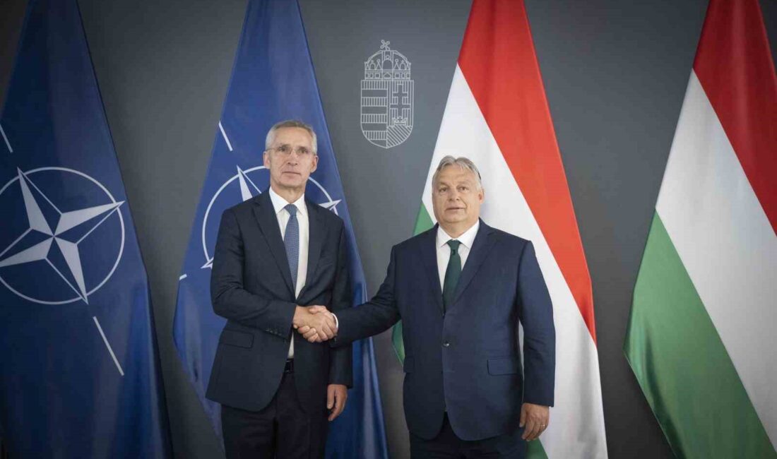 NATO Genel Sekreteri Jens Stoltenberg, Macaristan Başbakanı Viktor Orban ile