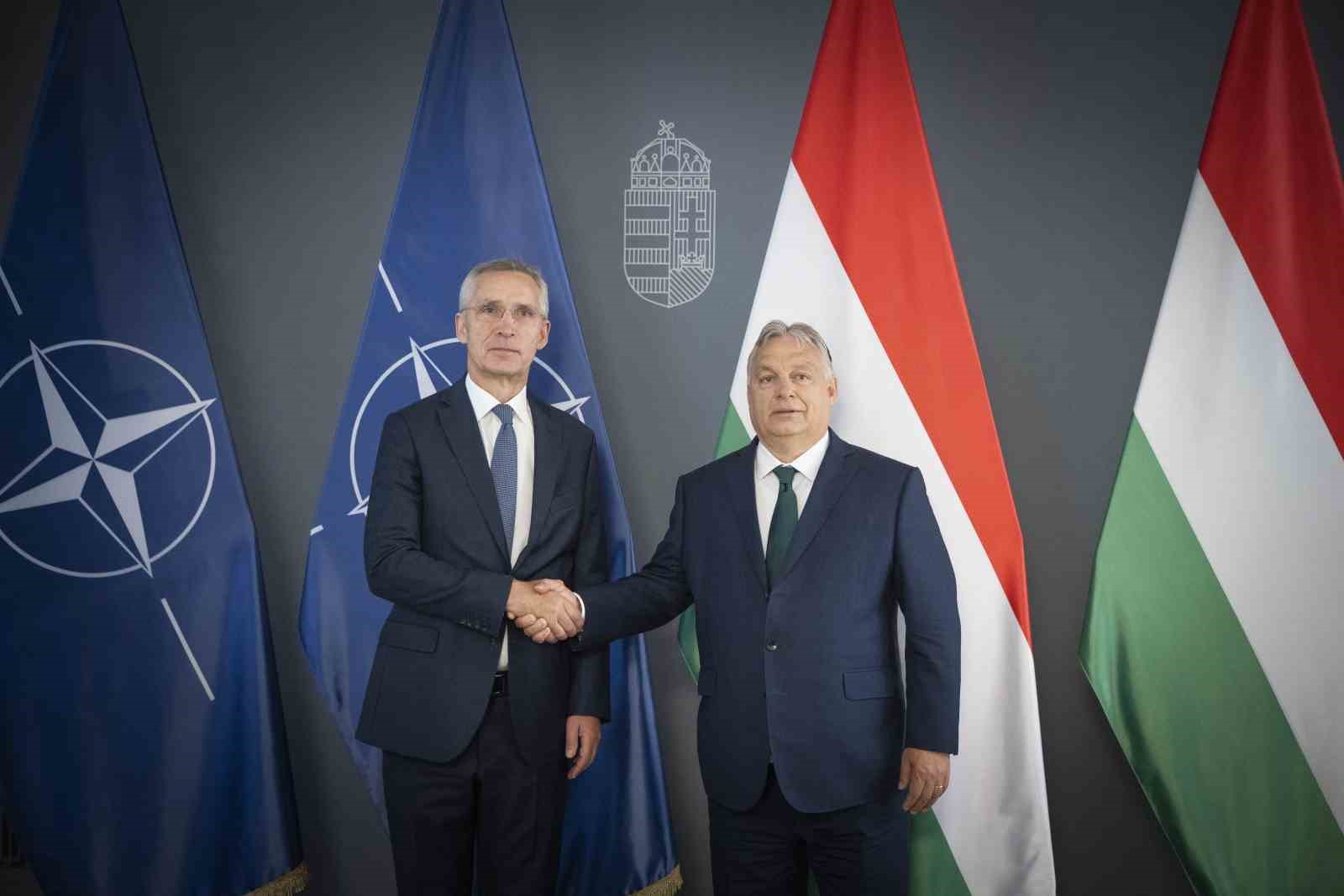 NATO Genel Sekreteri Jens Stoltenberg, Macaristan Başbakanı Viktor Orban ile