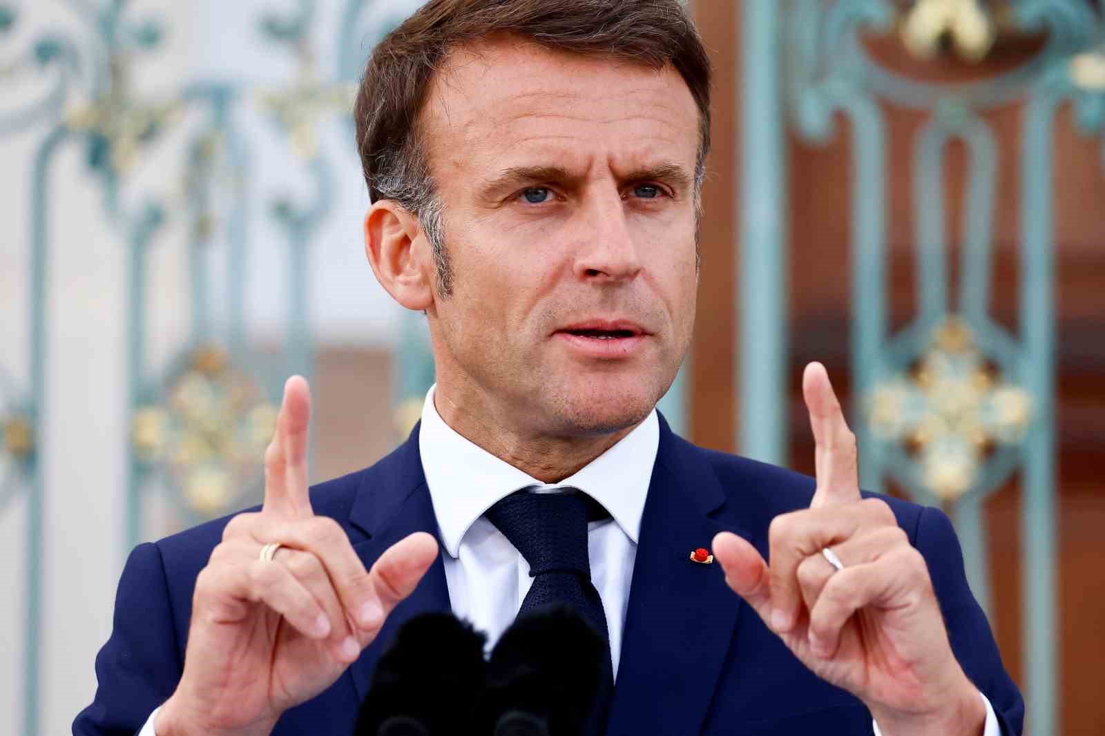 Fransa Cumhurbaşkanı Emmanuel Macron, İsrail’in saldırılarını sürdürdüğü Gazze’deki savaşın sona