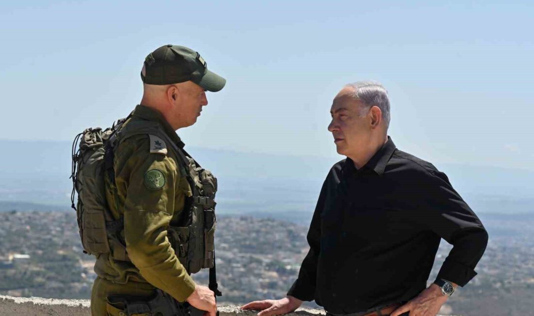 İsrail Başbakanı Binyamin Netanyahu, Lübnan sınırını ziyaret ederek askeri tatbikatı