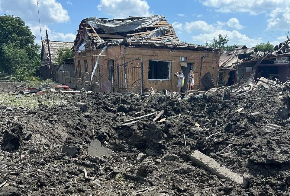 Rus güçlerinin Ukrayna’nın Donestk bölgesinde yer alan Pokrovsk kentindeki sivil