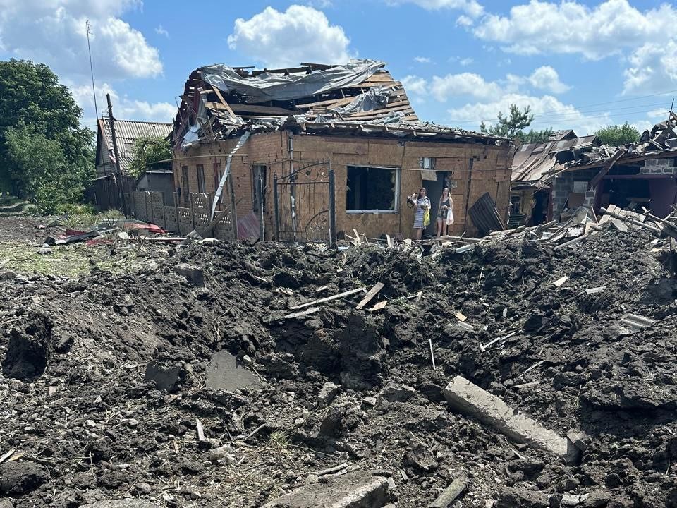 Rus güçlerinin Ukrayna’nın Donestk bölgesinde yer alan Pokrovsk kentindeki sivil