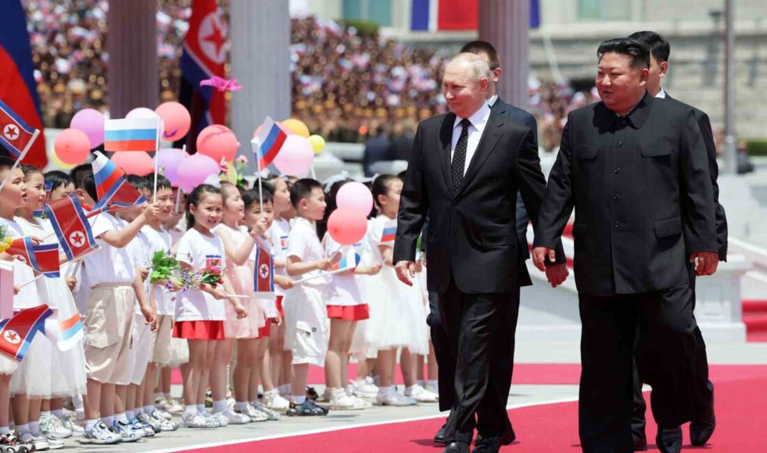 Rusya Devlet Başkanı Vladimir Putin ve Kuzey Kore lideri Kim