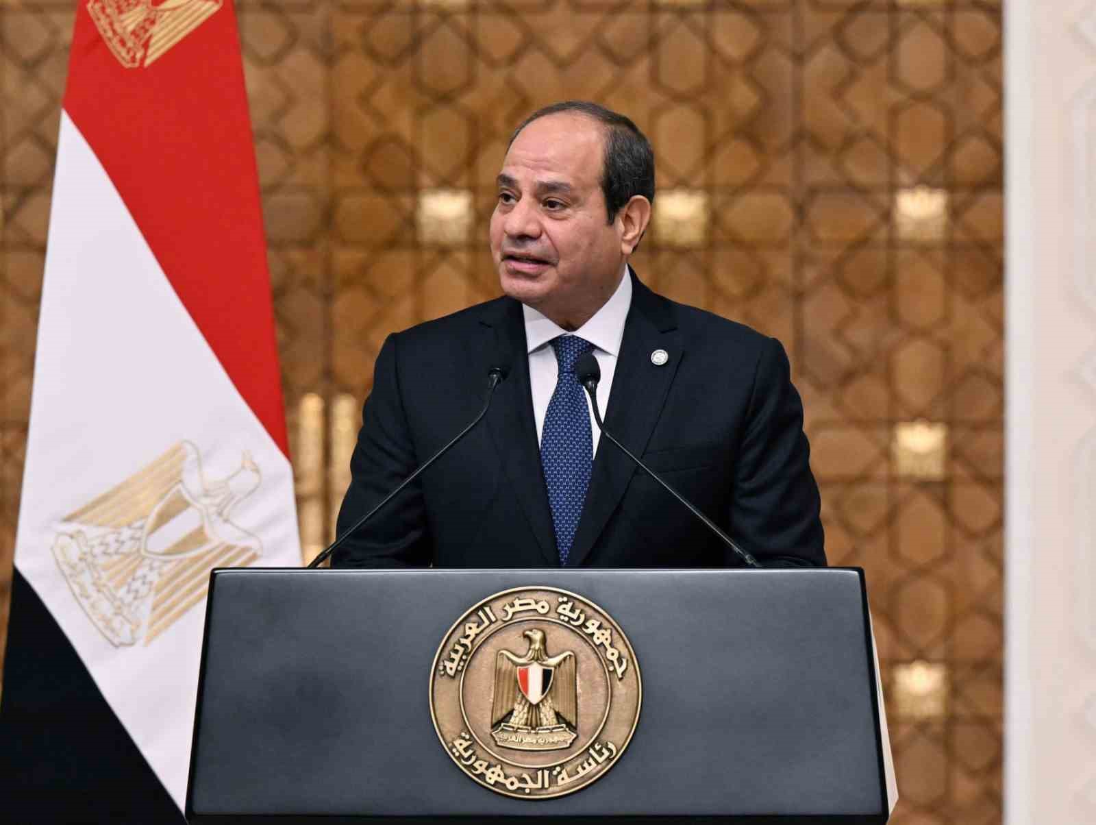 Azerbaycan Cumhurbaşkanı İlham Aliyev, Mısır Cumhurbaşkanı Abdülfettah es-Sisi ile gerçekleştirdiği