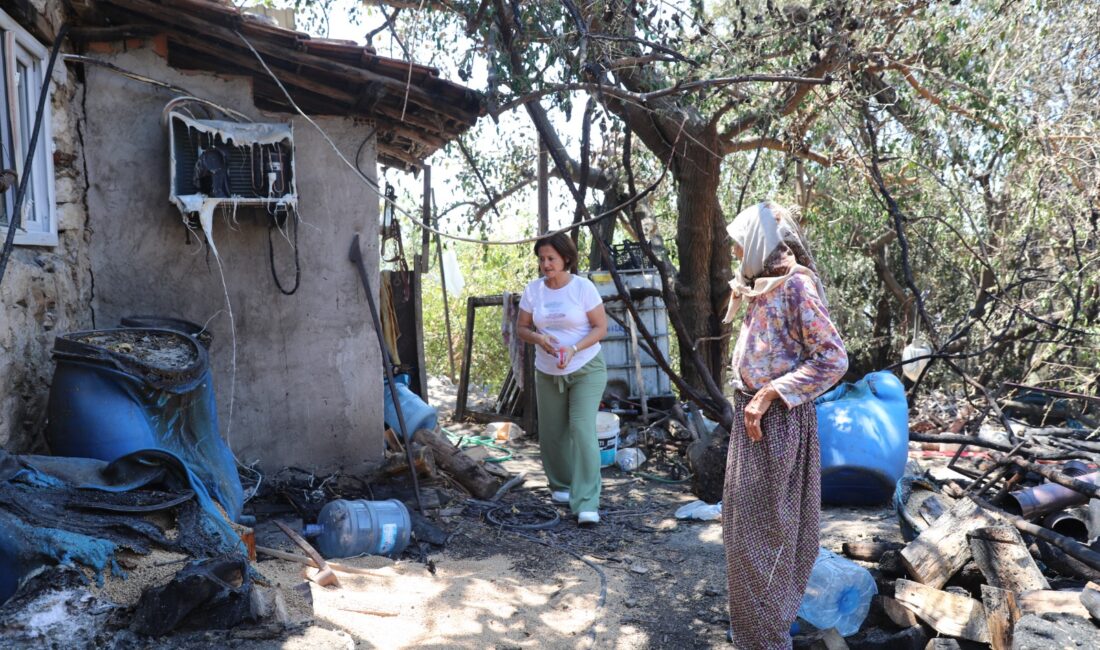 Antalya Büyükşehir Belediyesi, Serik’in Yumaklar Mahallesi’nde meydana gelen yangın sonrası