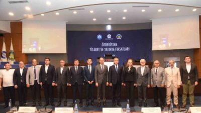   Özbekistan Navoi Valisi Tursunov Normat Tulkunovich ve beraberindeki 15