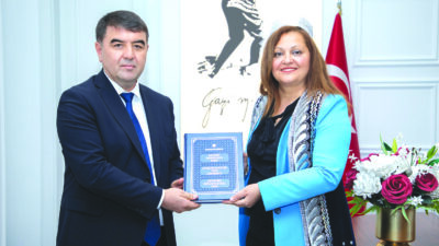 Özbekistan’ın Namangan şehri Valisi Şavkat Abdurazakov ve beraberindeki heyet, ikili