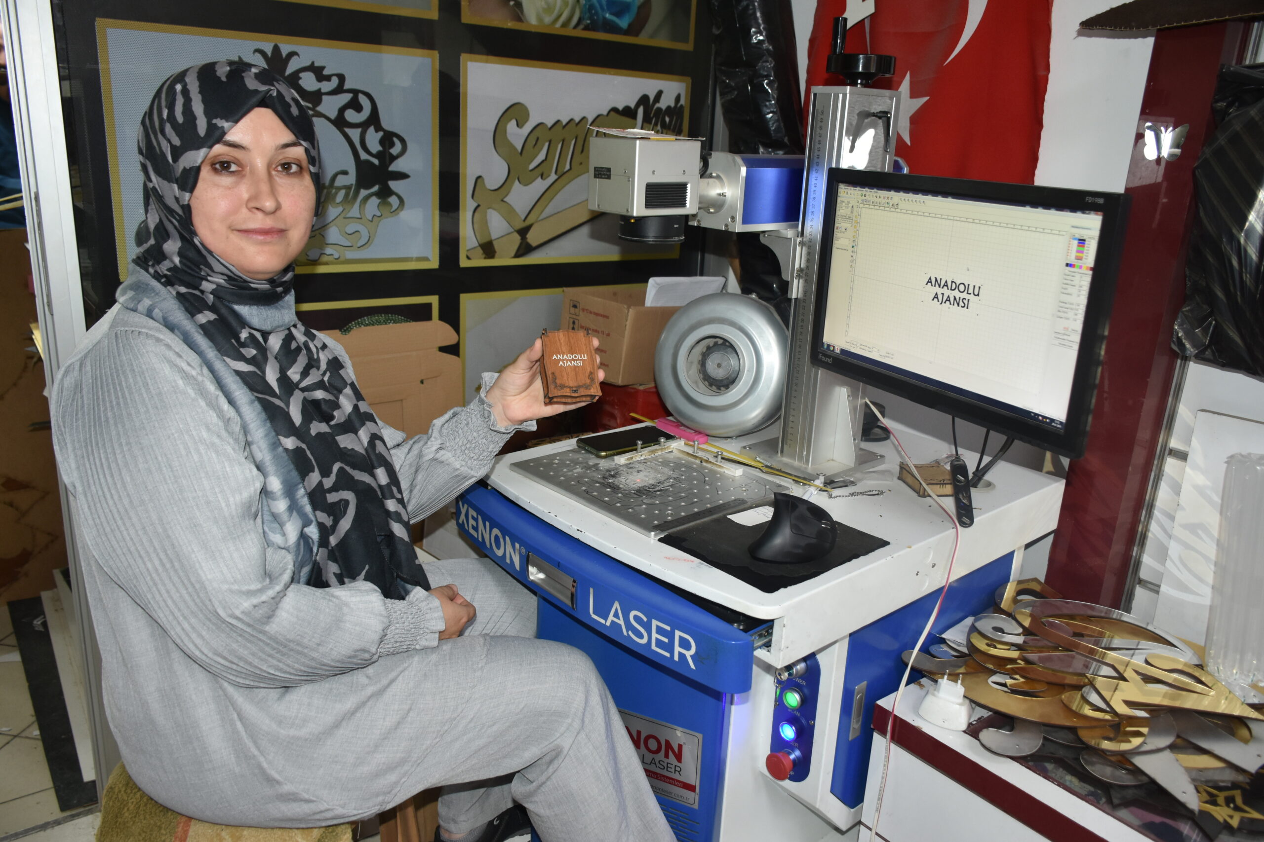 Afyonkarahisar’da yaşayan 40 yaşındaki Meryem Arı, KOSGEB desteğiyle açtığı iş