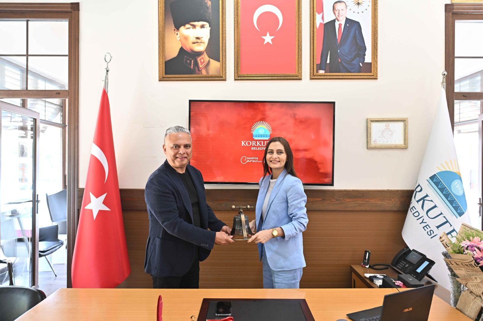 Antalya Muratpaşa Belediye Başkanı Ümit Uysal, Korkuteli’nin ilk kadın Belediye