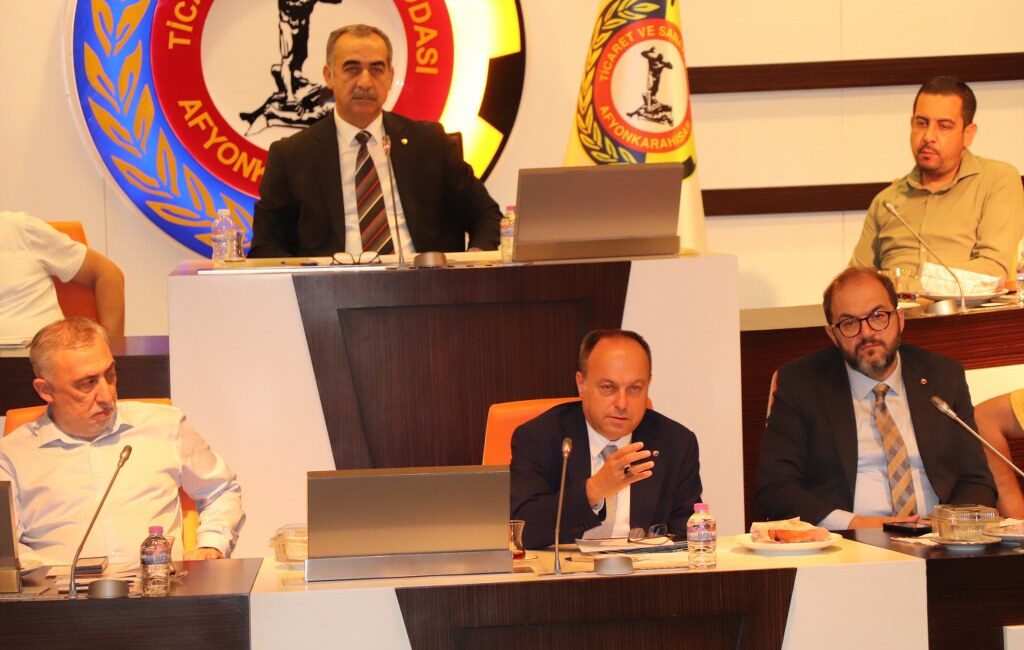 Afyonkarahisar Ticaret ve Sanayi Odası Meclisi’nin 2024 yılının Temmuz Ayı