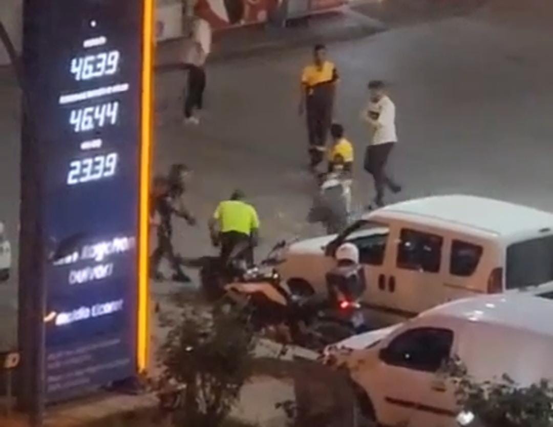 Malatya’da, ehliyetsiz olduğu için ceza kesilen bir araç sürücüsü ile