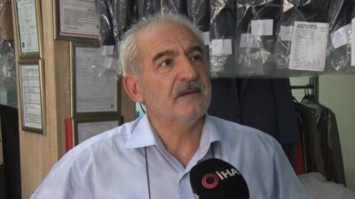 Ankara’da çalışan bir kuru temizleme esnafı, bağlı olduğu odanın 3’te