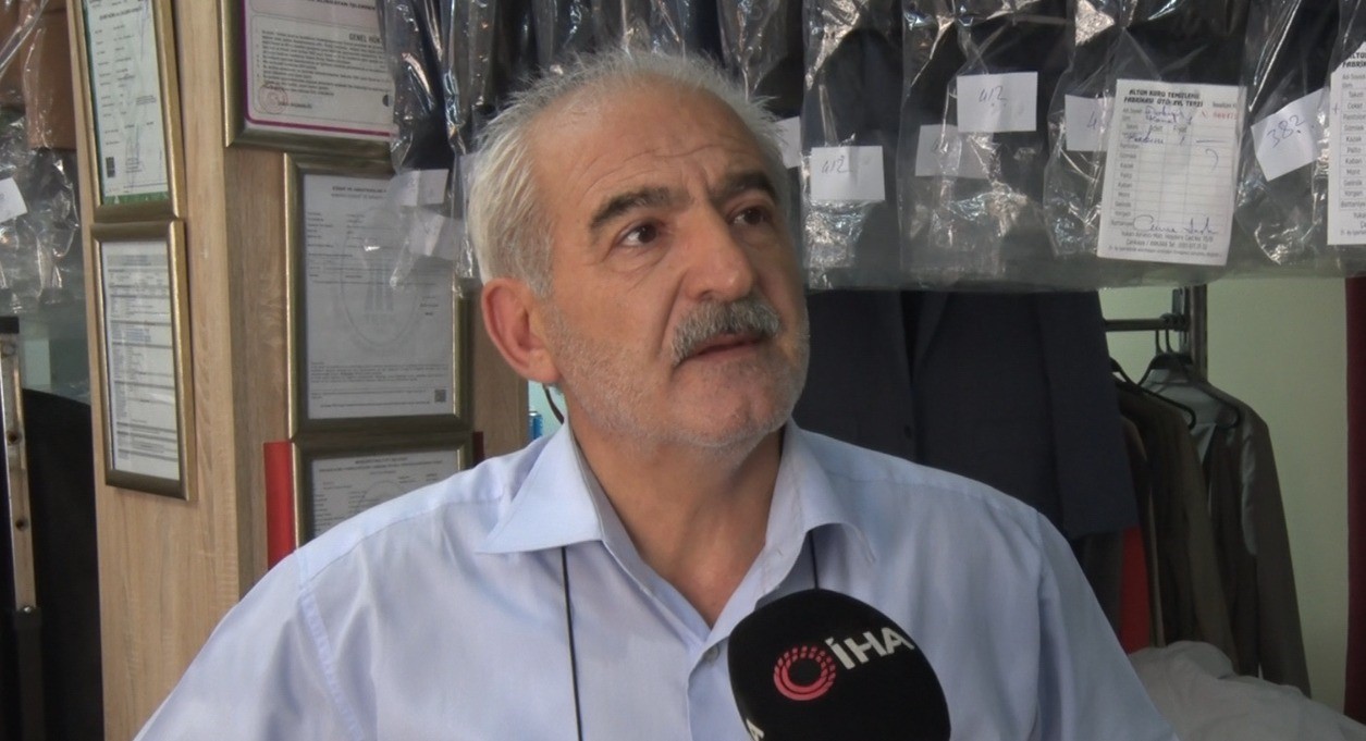 Ankara’da çalışan bir kuru temizleme esnafı, bağlı olduğu odanın 3’te