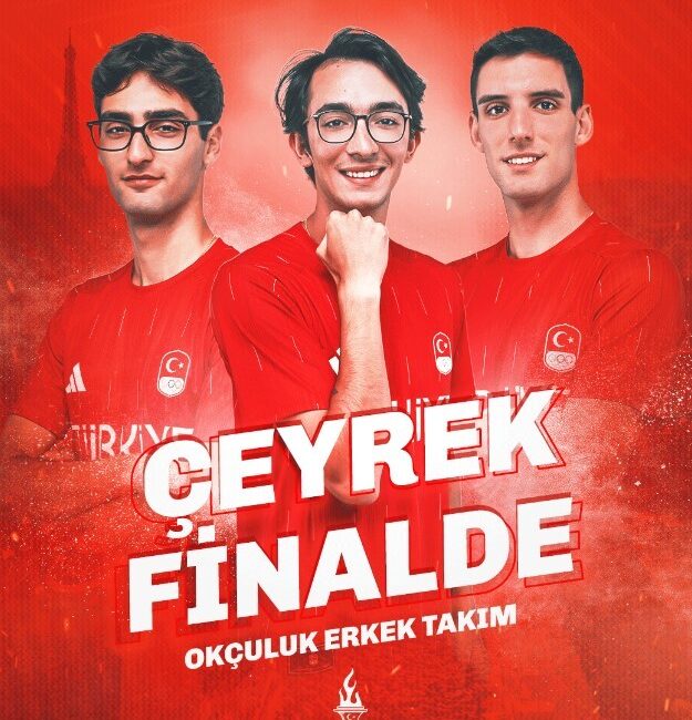 Klasik Yay Erkek Milli Takımı, Paris 2024 Olimpiyat Oyunları’nda çeyrek finalde Olimpiyat Oyunları’nda okçulukta Mete Gazoz, Ulaş Berkim Tümer ve Muhammed