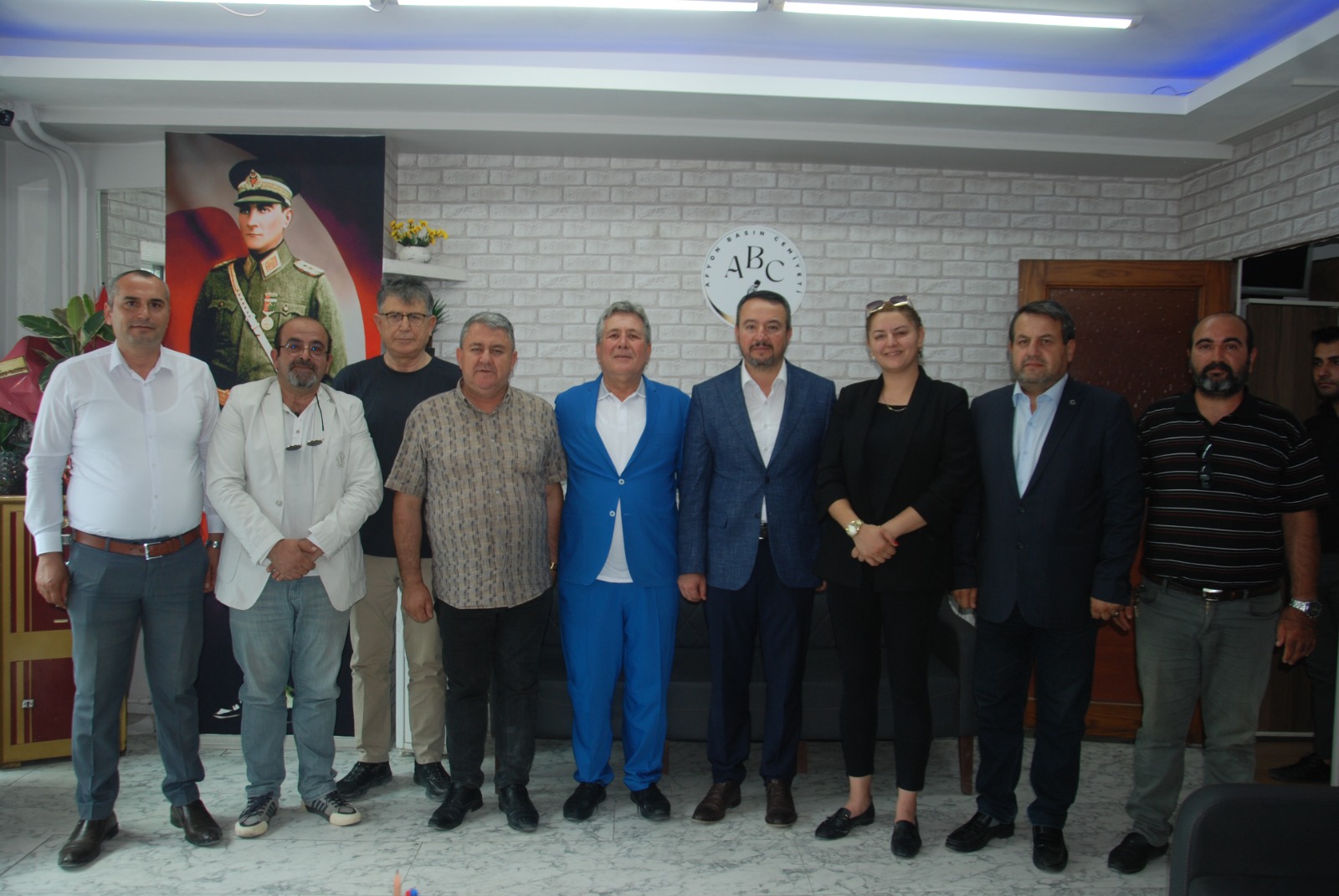 Sandıklı Belediye Başkanı Adnan Öztaş, Afyon Basın Cemiyeti’ni (ABC) ziyaret