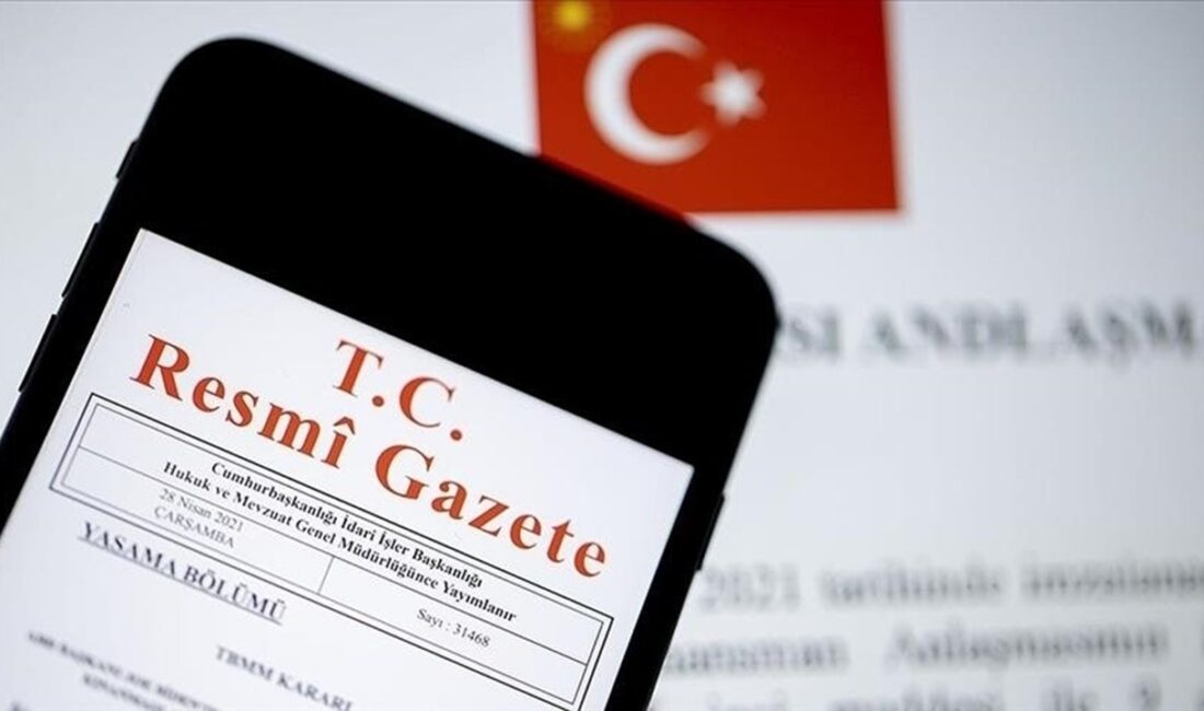 Cumhurbaşkanı Recep Tayyip Erdoğan’ın imzasıyla Resmi Gazete’de yayımlanan karara göre,