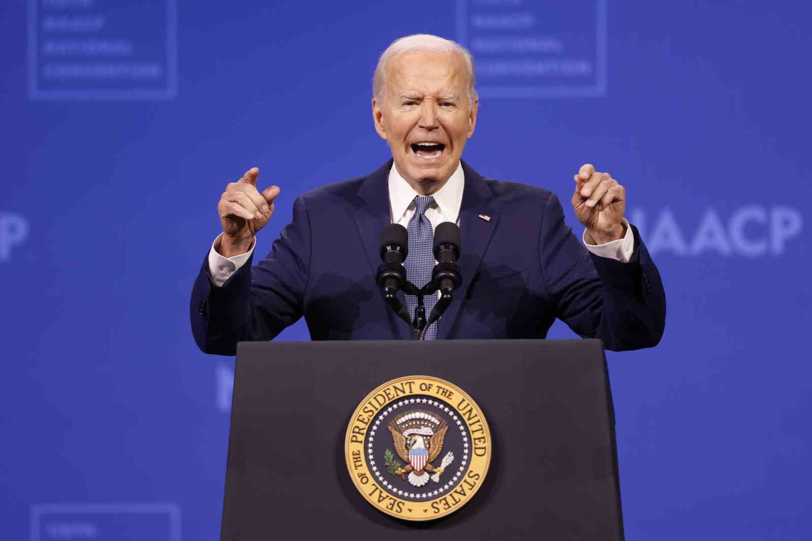 ABD Başkanı Joe Biden, başkanlık yarışı hakkında yaptığı açıklamada, “Ortaya