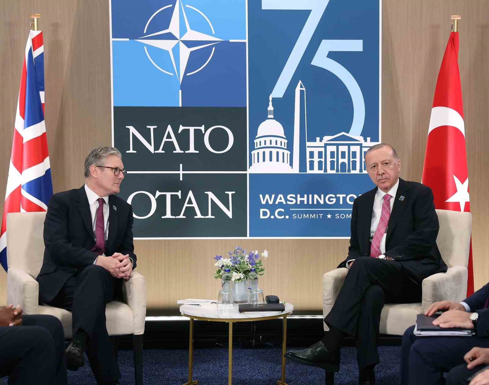 Cumhurbaşkanı Recep Tayyip Erdoğan, NATO Zirvesi için geldiği ABD’de İngiltere