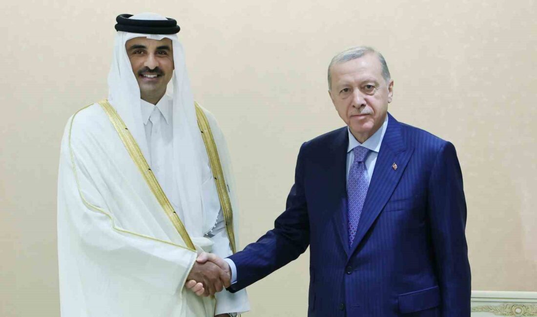 Cumhurbaşkanı Recep Tayyip Erdoğan, Kazakistan’ın başkenti Astana’da Katar Emiri Şeyh